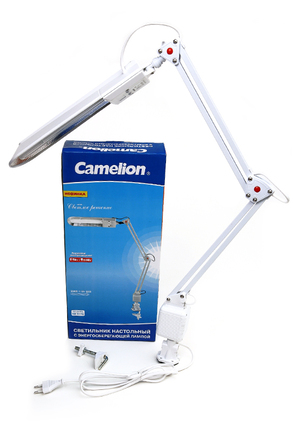 Camelion KD-017С белый (на струбцине)