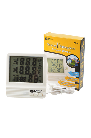 GARIN Точное Измерение WS-4 термометр-гигрометр-часы-календарь с внешним датчиком