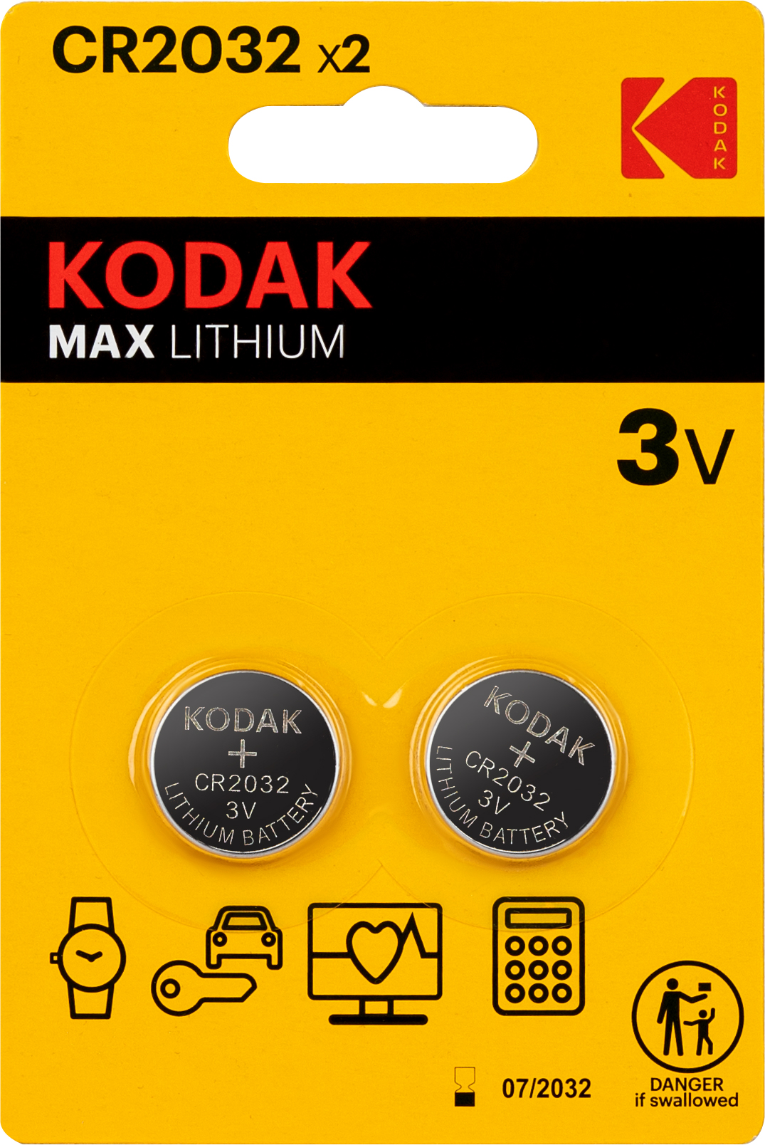 Kodak MAX Lithium CR2032 BL2