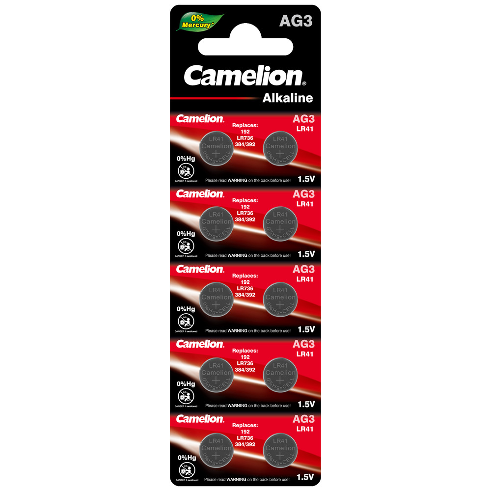 Camelion AG3-BP10(0%Hg) AG3 392  BL10