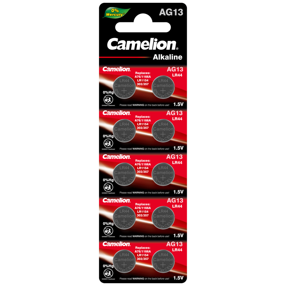 Camelion AG13-BP10(0%Hg) AG13 357 BL10