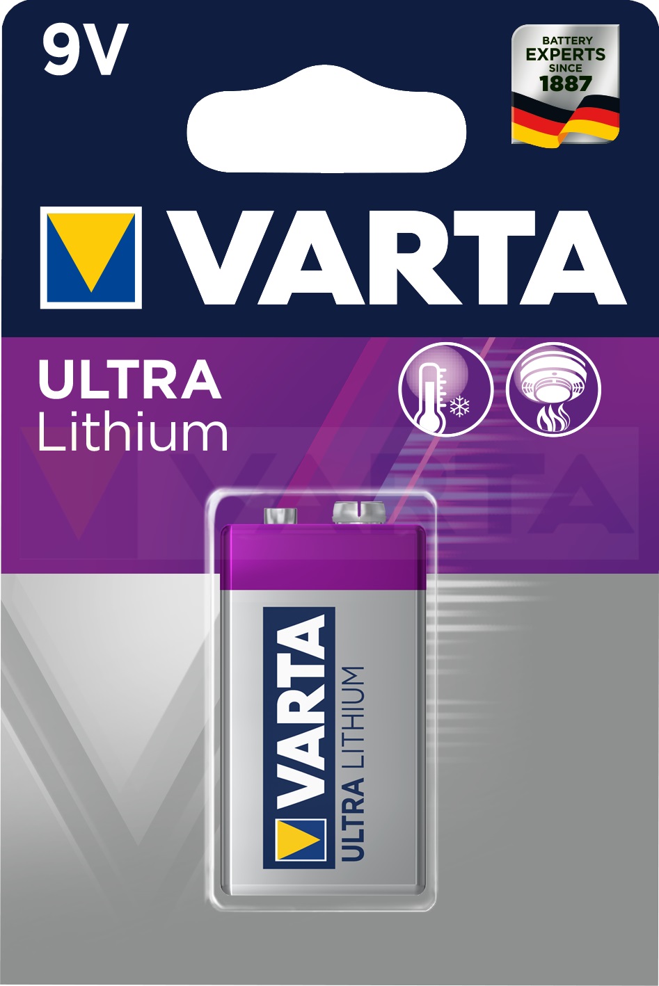 Элемент питания VARTA LITHIUM/ULTRA LITHIUIM 9V бл. 1