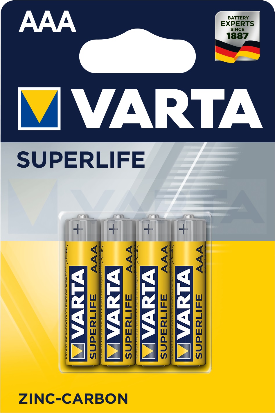Батарейка VARTA SUPERLIFE AAA бл.4