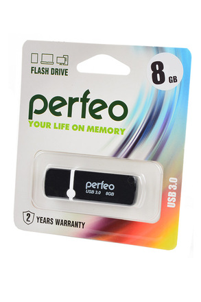 PERFEO PF-C08B008 USB 3.0 8GB черный BL1