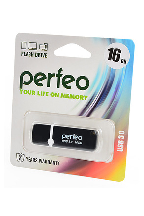 PERFEO PF-C08B016 USB 3.0 16GB черный BL1