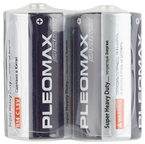 Батарейки Pleomax R14-2S SUPER HEAVY DUTY Zinc (24/480/9600)