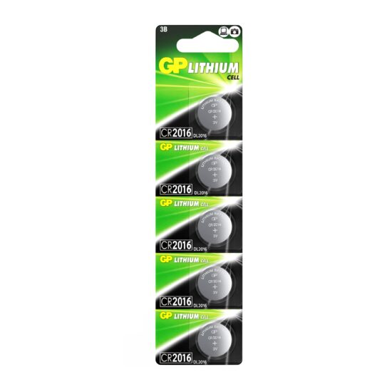 Батарейки GP Lithium GPCR2016-2CR5 CR2016 BL5(блистер 5шт)