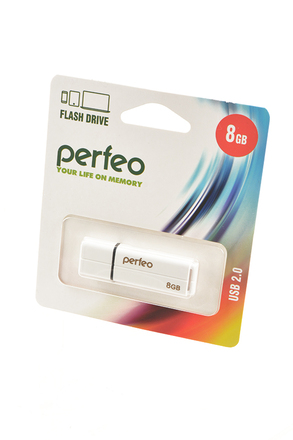 PERFEO PF-C01G2W008 USB 8GB белый BL1