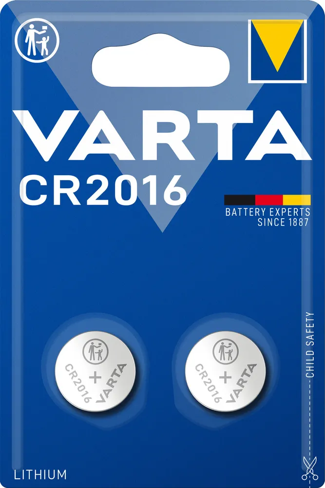 Элемент питания VARTA ELECTRONICS CR 2016 бл.2