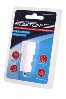 ROBITON TwinUSB1000/Auto 2100мА с 2 USB входом (12-24V) BL1
