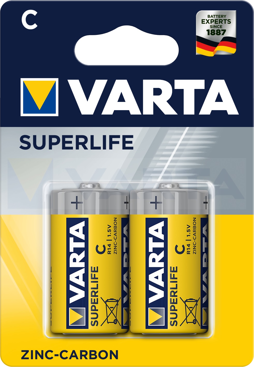 Батарейка VARTA SUPERLIFE C бл. 2