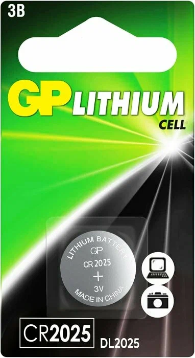 GP Lithium GPCR2025-2CRU1 CR2025 BL1
