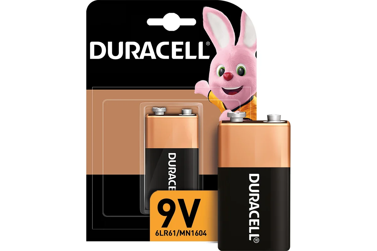 Батарейки Duracell Basic 6LR61 9V Крона BL1 (блистер 1шт)