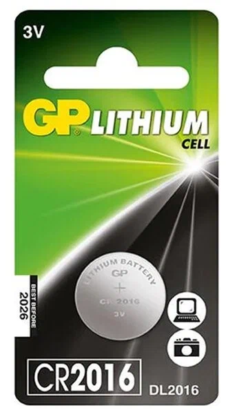 GP Lithium GPCR2016-2CRU1 CR2016 BL1