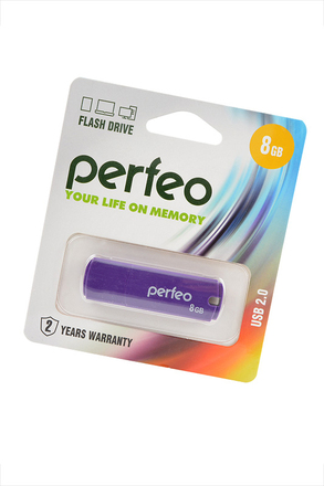 PERFEO PF-C05P008 USB 8GB фиолетовый BL1