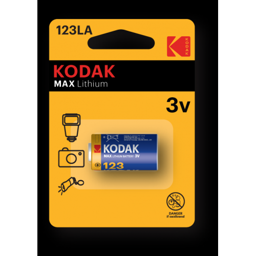 Kodak MAX Lithium CR123 BL1