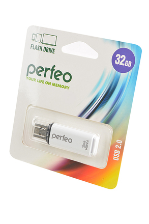 PERFEO PF-C13W032 USB 32GB белый BL1