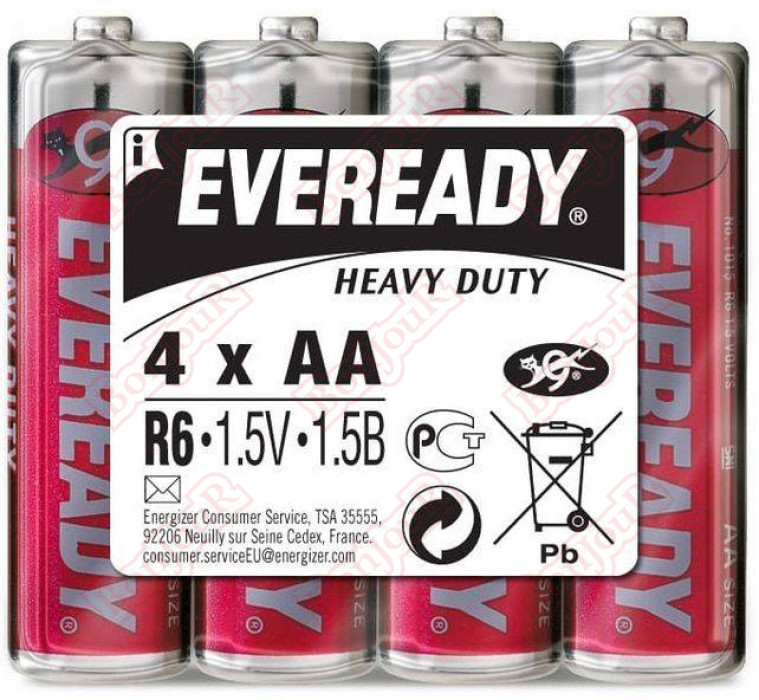 Батарейки ENERGIZER EVEREADY HD АА SHP4 RU плёнка (блистер 4шт)