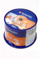 Verbatim 43533 DVD-R 4.7 GB 16x CB/50 Full Ink Print