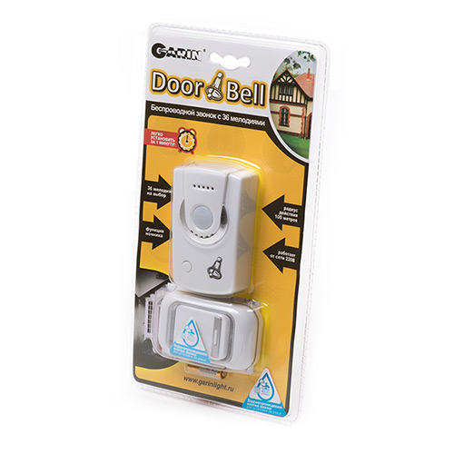 GARIN DoorBell Rio-220V c ночником и с влагозащитной кнопкой BL1