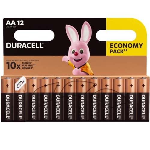Батарейки Duracell Basic LR6 АА пальчиковые 12BL (блистер 12шт)