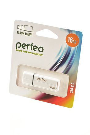 PERFEO PF-C01G2W016 USB 16GB белый BL1