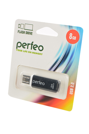 PERFEO PF-C13B008 USB 8GB черный BL1