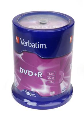 Verbatim 43551 DVD+R 4.7 GB 16x CB/100
