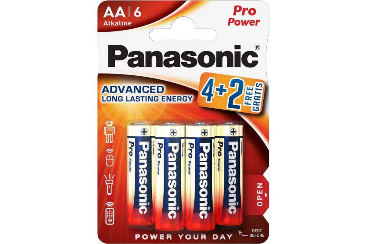 Panasonic Pro Power LR6PPG/6BP 4+2F LR6 4+2шт BL6