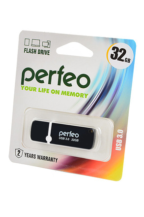 PERFEO PF-C08B032 USB 3.0 32GB черный BL1
