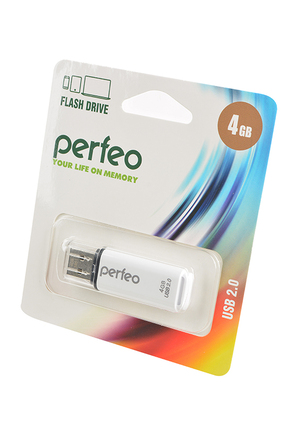 PERFEO PF-C13W004 USB 4GB белый BL1