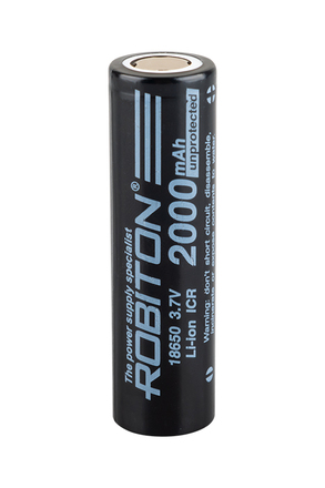 ROBITON LI18650-2000NP-PK1 без защиты с плоским контактом PK1