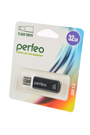 PERFEO PF-C13B032 USB 32GB черный BL1