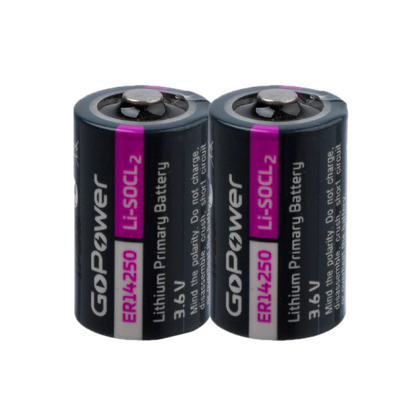 Батарейка GoPower ER14250 1/2AA Shrink 2 Li-SOCl2 3.6V (2/100/600)