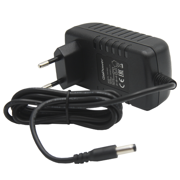 Блок питания GoPower 3.0A 12V 5,5x2,5/12мм импульсный (1/90)