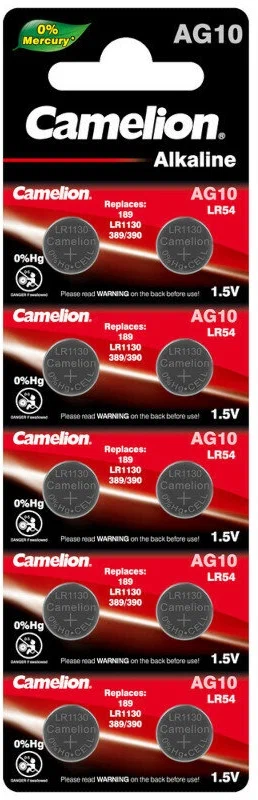 Camelion AG10-BP10(0%Hg) AG10 389 BL10