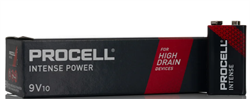 Батарейки Duracell PROCELL INTENSE крона 9V (коробка 10шт)