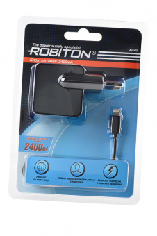 ROBITON App05 Charging Kit 2.4A iPhone/iPad (100-240V) BL1