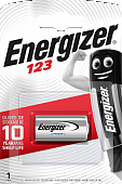 Батарейки литиевые ENERGIZER Lithium CR123A BL1 (блистер 1шт)