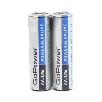 Батарейка GoPower LR6 AA Shrink 2 Alkaline 1.5V (2/40/800) 