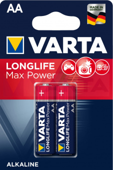 Батарейки VARTA LONGLIFE MAX POWER LR06/АА BL2 (блистер 2шт)